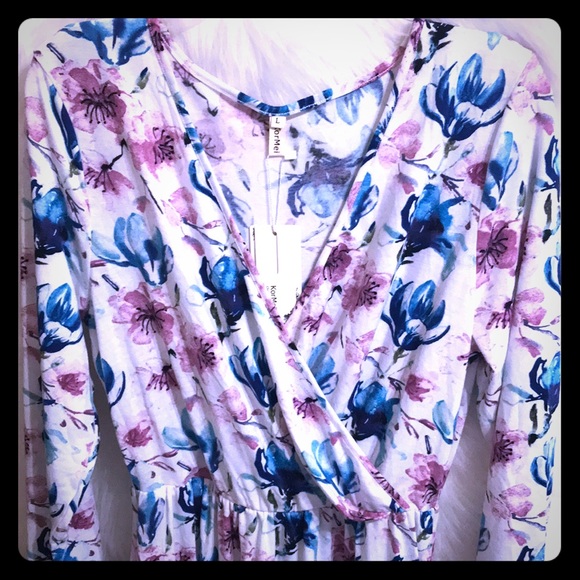 Kormei - Long Sleeve Floral Sun Dress L - Picture 6 of 6